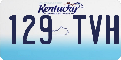 KY license plate 129TVH
