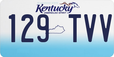 KY license plate 129TVV