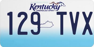 KY license plate 129TVX