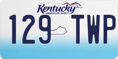 KY license plate 129TWP