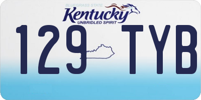 KY license plate 129TYB