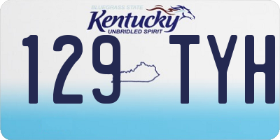 KY license plate 129TYH