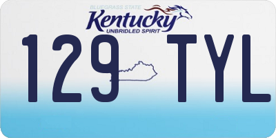 KY license plate 129TYL