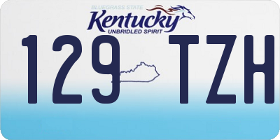 KY license plate 129TZH