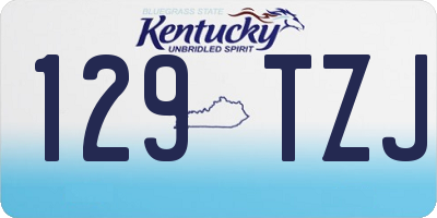 KY license plate 129TZJ