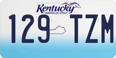 KY license plate 129TZM
