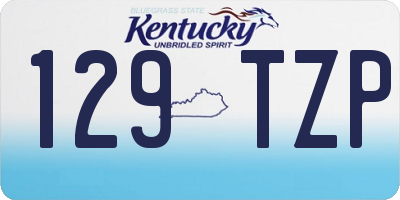 KY license plate 129TZP