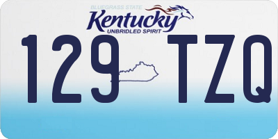KY license plate 129TZQ