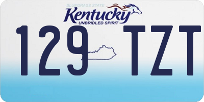 KY license plate 129TZT