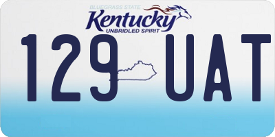 KY license plate 129UAT