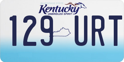 KY license plate 129URT