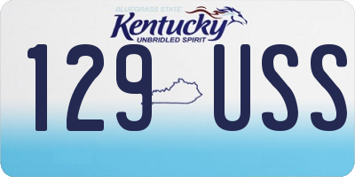 KY license plate 129USS