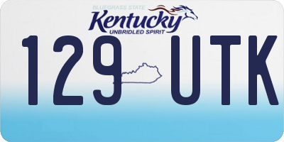 KY license plate 129UTK
