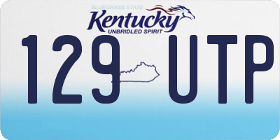 KY license plate 129UTP