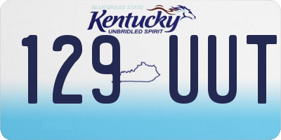 KY license plate 129UUT