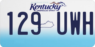 KY license plate 129UWH