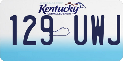 KY license plate 129UWJ