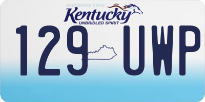 KY license plate 129UWP