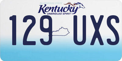 KY license plate 129UXS