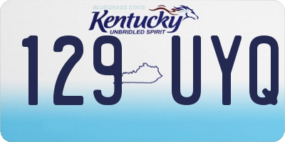 KY license plate 129UYQ