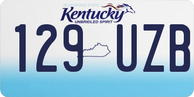 KY license plate 129UZB