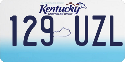 KY license plate 129UZL