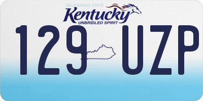 KY license plate 129UZP