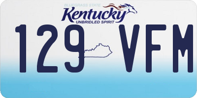 KY license plate 129VFM