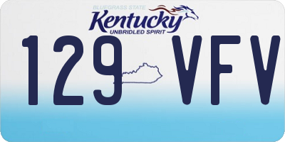 KY license plate 129VFV