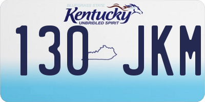 KY license plate 130JKM