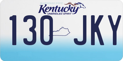KY license plate 130JKY