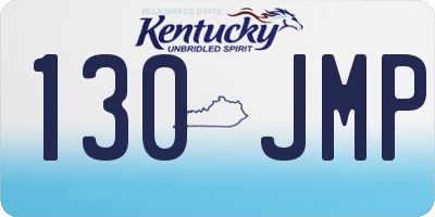 KY license plate 130JMP
