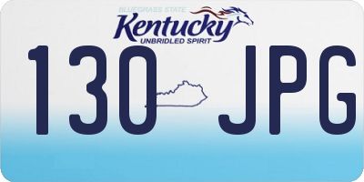 KY license plate 130JPG