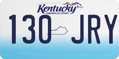 KY license plate 130JRY