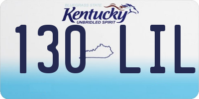 KY license plate 130LIL