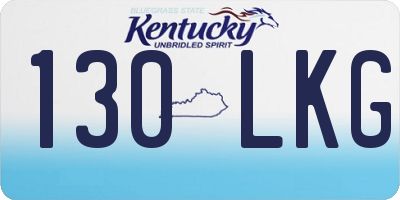 KY license plate 130LKG