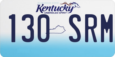 KY license plate 130SRM