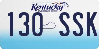 KY license plate 130SSK