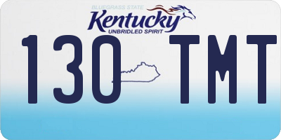 KY license plate 130TMT
