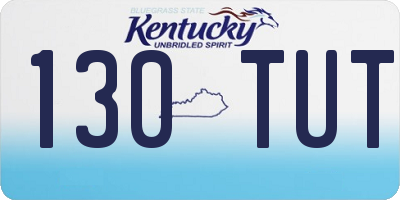 KY license plate 130TUT
