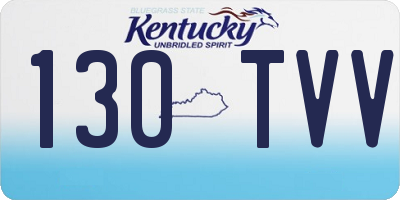 KY license plate 130TVV