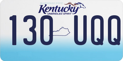 KY license plate 130UQQ