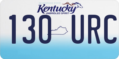 KY license plate 130URC