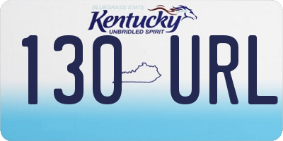 KY license plate 130URL