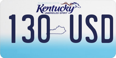 KY license plate 130USD