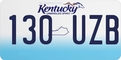KY license plate 130UZB