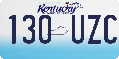 KY license plate 130UZC