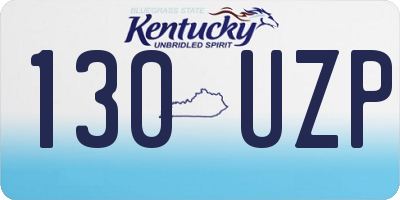 KY license plate 130UZP
