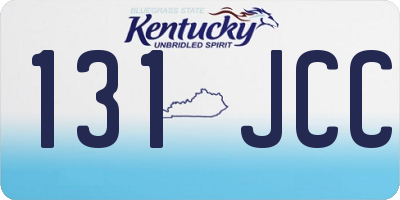KY license plate 131JCC