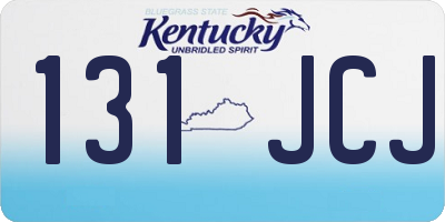 KY license plate 131JCJ